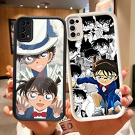 DJ-18 Detective Conan Silicone Casing black and white for OPPO Realme Reno Find Narzo N63 5 N53 6 A5