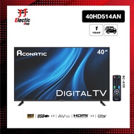 Aconatic LED Digital TV HD แอลอีดี ดิจิตอลทีวี ขนาด 40 นิ้ว รุ่น 40HD514AN มีกล่องดิจิตอลในตัว (รับป