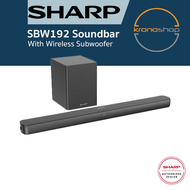 Sharp SBW192 2.1ch Sound Bar | 110W | Wireless Subwoofer | HTSBW192 HT-SBW192