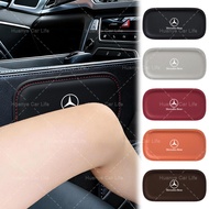 1/2pcs Car Driver Seat Knee Support Car Door Control Soft Leather Arm Pad for Mercedes AMG W204 W205