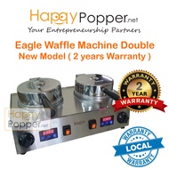Happypopper Commercial New Model Digital Timer Eagle Waffle Machine Double Electric Heavy Duty Mesin Wafer Eagle商用华夫炉松饼机