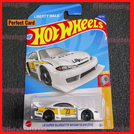 Hot Wheel LB Super Silhouette Nissan Silvia S15 LBWK White JDM Diecast Car Liberty Walk No.23 Turbo 