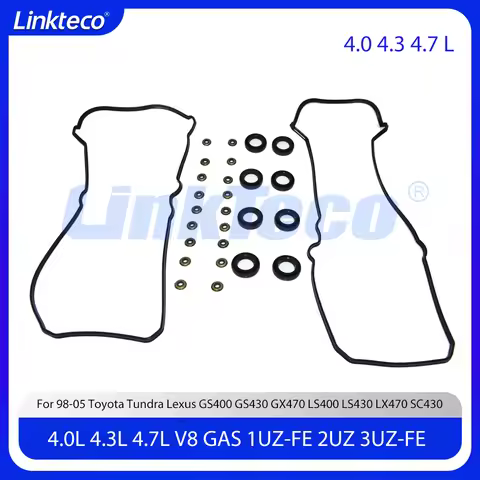 Engine Valve Cover Gasket Set Fit 4.0 4.3 4.7 L V8 For Toyota Tundra Lexus GS400 GS430 GX470 LS400 L
