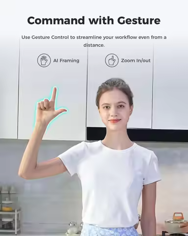 OBSBOT Meet 2 AI-Powered 4K Webcam Dual omni-directional microphones with Noise Reduction and Auto G