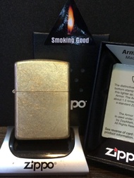 ZIPPO CASE ARMOR TUMBLED BRASS 28496 - GHOSTORE7