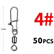 50pcs Swivel Pancing Snap Kili2 Snap Rolling Swivel Snap Swivel Casting Kilikili Pancing