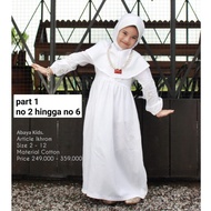 Part 1 Baju Muslim Anak Perempuan Sarimbit Ihram Ihrom Putih Dannis