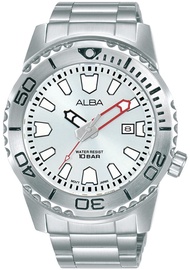 นาฬิกาข้อมือผู้ชาย ALBA Active Quartz รุ่น AG8M05X1 หน้าเขียว AG8M07X1 หน้าน้ำเงิน AG8M09X1 หน้าขาว AG8M01X1 ดำ ขนาดตัวเรือน 42 มม.ตัวเรือน สาย Stainless steel