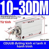 Cylindre Khí Nén Nhỏ Tự Lắp Đặt Cujb/cdujb6/8/10/12/16-4x6*8-10-15-20dm Cylindre Khí Nén Thông Thườn