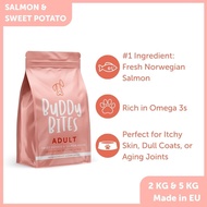 Buddy Bites - Adult Dry Dog Food - Salmon (European Kibble Made With Fresh Salmon)