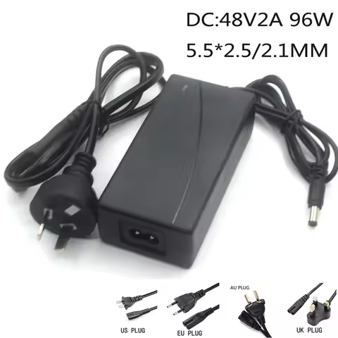 DC 48V 2A Switching Power Supply 48 Volt Universal Power Adapter Hoverboard Charger AC-DC 220V To 48