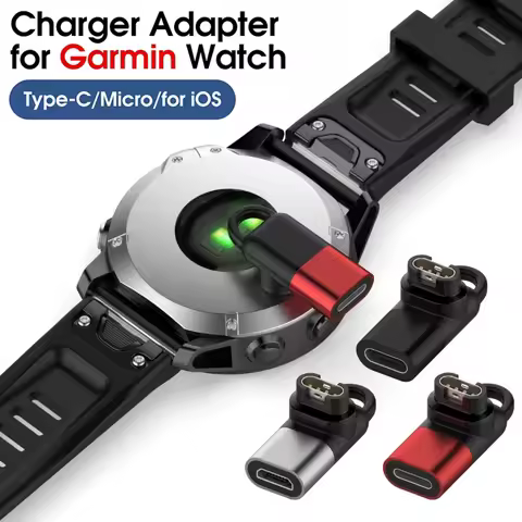 Type C/IOS/Micro USB Smart Watch Charging Converter Watch Adapter With Lanyard Hole For Garmin Fenix