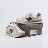 New Balance 574 Beige Maroon Men's Shoes Unisexs