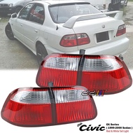 [Local Ready Stock] Honda Civic SO4 EK EK4 1999-2000 4Door Red &amp; White Rear Tail Light Tail Lamp Lampu Belakang