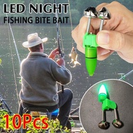 Sea Pole Fish Bait Alarm Waterproof Led Fishing Light With Twin Bells Ring Fishing Bite I4