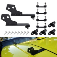 2Pcs Spoiler Gt Wing Aluminum Lightweight Rear Spoiler Clamp Type Rear Wing Universal Hatchback Rear