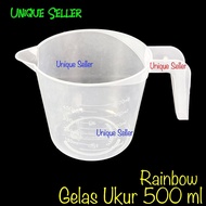 500Ml Measuring Cup Round Measuring Cup Rainbow Measuring Cup Rainbow Measuring Cup/ 500 ML 1/ 2 Lit