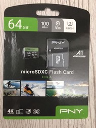 PNY 64GB micro SDXC 記憶咭 連 adapter (包郵)