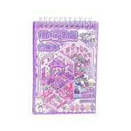 10-in-1 DIY sticker book 3D Material Book Sticker book collection Miniature Scene Material Book
