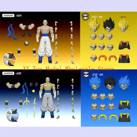 Tonsenarttoys Kamione Dragon Ball Z SHF Super Saiyan Blue Son Goku Vegeta Gogeta Anime Action Figure