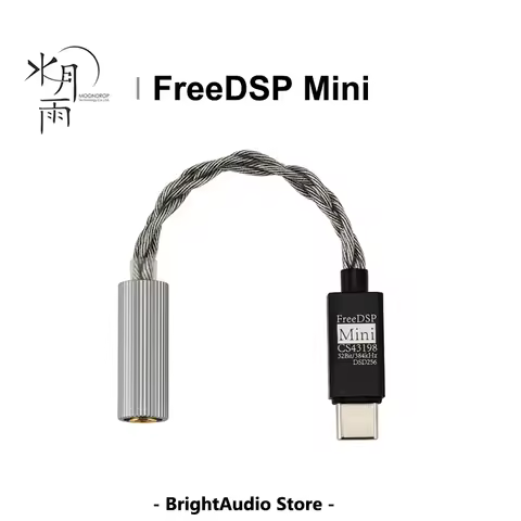 MOONDROP FreeDSP Mini HiFi Portable USB DAC AMP USB-C Miniature Decoding Amplifier Equipped with CS4