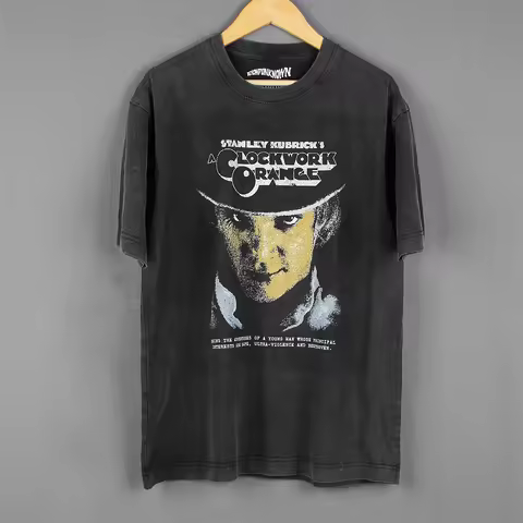 A Clockwork Orange T-Shirt Stanley Kubrick Trainspotting Thelma Louise Movie Retro Cotton Long Sleev