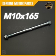 M10x165 🔥 FRONT WHEEL SHAFT C70 / Y80 M10 X 165 10X165 10 X 165