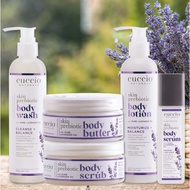 Cuccio Naturalé Skin Prebiotic with pure lavender essential oil body butter body wash serum scrub