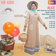 GAMIS ANAK NIBRAS KIDS ALICE READY 3 WARNA / GAMIS NIBRAS