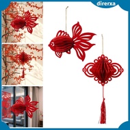 [Direrxa] Chinese Lantern Honeycomb Decoration Lantern Hanging Ornament Pendant Sturdy Cardstock Lig