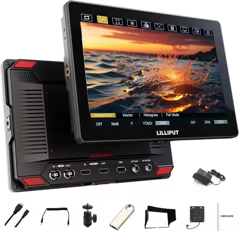 Lilliput HT10S 10.1 Inch Camera Monitor Ultra-Bright 1500 Nits 1920 * 1200 HDMI 2.0 Touch Screen 3G-