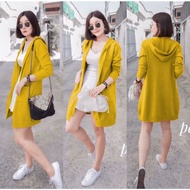 Cardi Hoodie Rajut / Cardingan Rajut Import / Cardi Polos Rajut / Cardi Wanita PREMIUM QUALITY