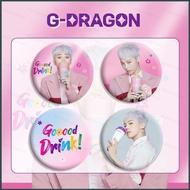 BIGBANG G-DRAGON Tinplate Badge Mirror Keychain Pendant Accessories Stars Endorse Periphery