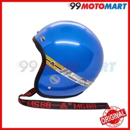 q2uR HELMET MS88 ORIGINAL TOPI With VISOR MS 88 Motorcycle TALI MERAH RED LINE SIRIM BOGO