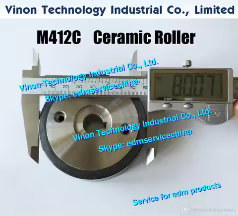 X055C662G51 M412C MV Pinch Roller Ø80x25t (Black Ceramic type) X055-C662-G51,DBC53A,DBC5300 Feed sec