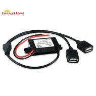12V (8-23V) to 5V 3A Female USB DC Car Power Converter Voltage Regulator DC Module Car Motorcycle Charger Adapter Accessories