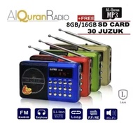 ORIGINAL JOC Radio Speaker 30 Juzuk Al Quran Rechargeable USB & MicroSD Card Slot Radio Quran Zikir 