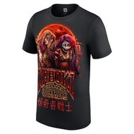 The Kabuki Warriors WWE 100% Cotton T-Shirt Men ASUKA Blood Moon Most Graphic Tee Wrestling Round Ne