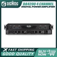 DGNOG DA4200 1U 4 Channel Digital Power Amplifier PA/DJ Power Amplifier Karaoke Stage Audio Micropho