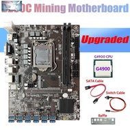 B250C Eth Miner Motoard + G4900 Cpu + Baffle + Kabel Sata 12 Usb3.0