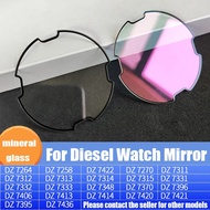 Mineral Glass 52.4mm For Diesel DZ7264 DZ7311 DZ7348 7420 7395 7258 Square Black Edge Layer Watch le