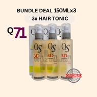 [Bundle Deal] QQ 3D71/QQ HAIR TONIC 150ML x 3 /QS 3D71 /QS HAIR TONIC 150ML x 3 / HAIR TONIC / RAMBU