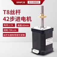 精密42直線t8絲桿步進電機 NAME17螺桿馬達 扭矩72N.CM工廠直銷