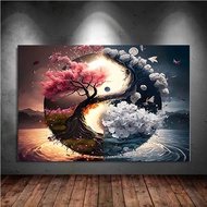 5D Diy Diamond Painting Classic Colorful Yin and Yang Mosaic Diamond Chinese Philosophy Home Decorat