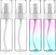 Fine Mist Spray Bottle Plastic Spray Bottles 3.4oz/100ml 2Pack Makeup Setting Spray Bottle TSA Appro