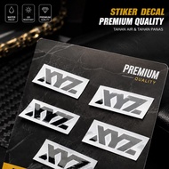 XYZ Racing Premium Decal Sticker | Waterproof & Heat Resistant Racing Motorcycle Stickers