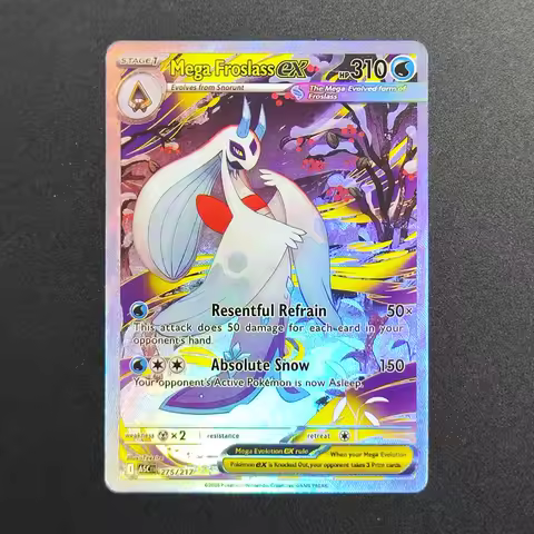 Proxy 2026 Pokemon EN Card MEGA ASC Froslass EX 275-217 SAR Super Rare Collectibles Card Single Clas