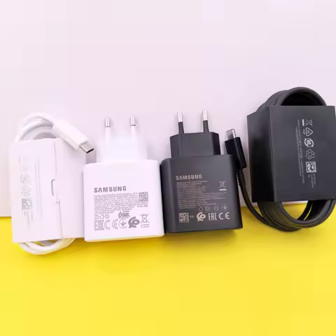 Samsung 45W PD Charger For Galaxy A55 C55 F55 M55 S25 S24 Ultra Z Fold 7 6 Super Fast Charging EU/US