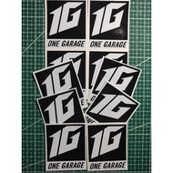 1G ONE GARAGE STICKER decals sticker