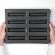 [Korea] Nonstick 8 Cavities Teflon Coated Baton Financier Pan Mould by LK Bakeware